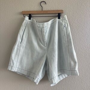 Akris Punto Lightwash Denim Shorts